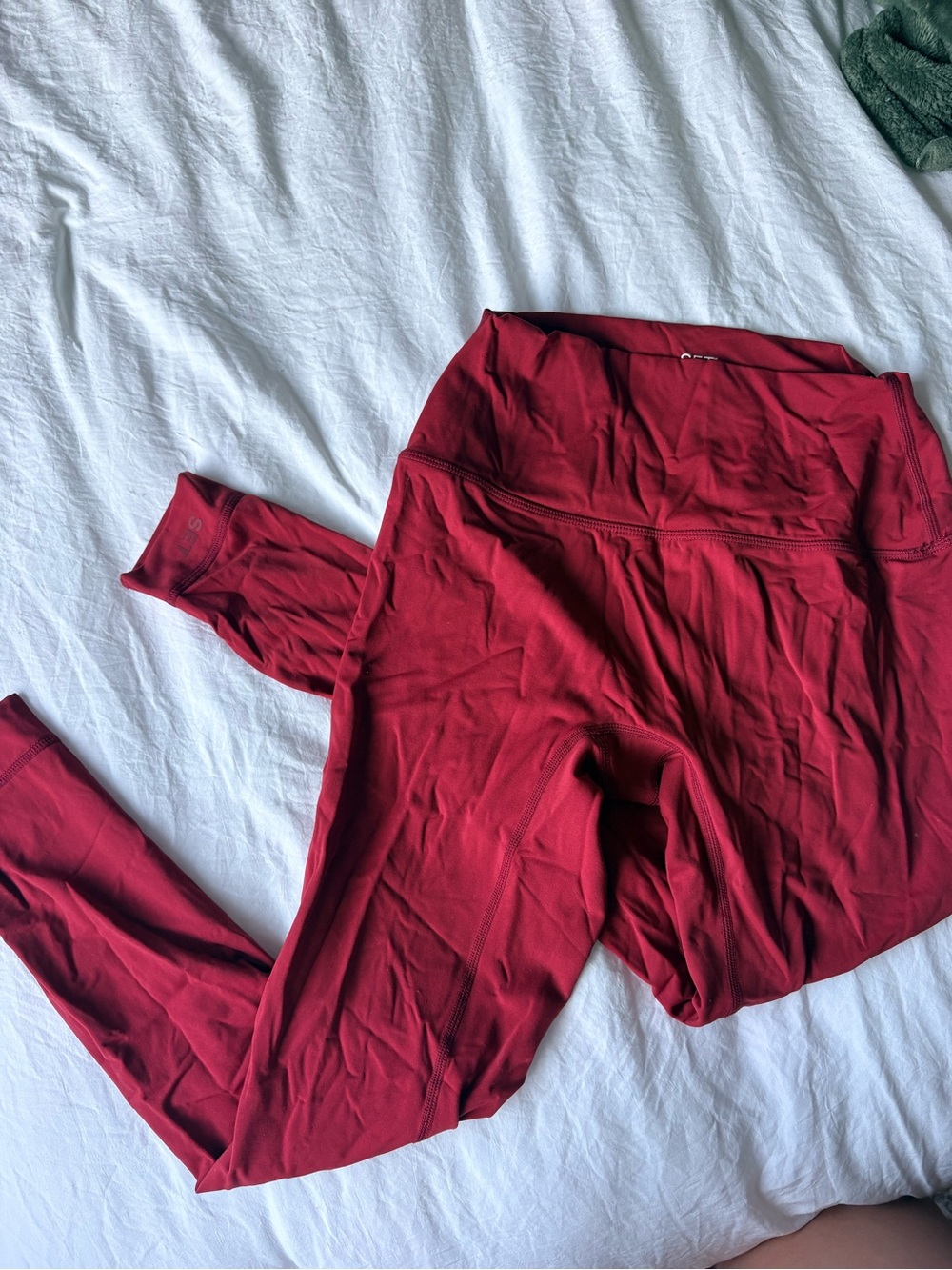 Burgundy Active Leggings Set Active